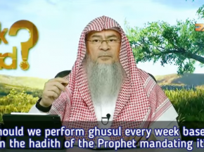 Must we perform ghusl every week based on the hadith of the Prophet mandating it?