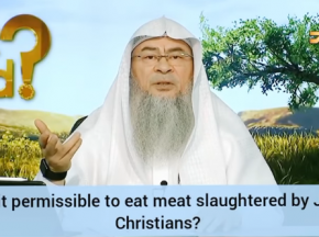 Why is it permissible to eat meat slaughtered by Christians & Jews, they don't say Bismillah