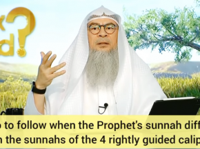 Who to follow when Prophet's sunnah differs from sunnah of 4 rightly guided caliphs?