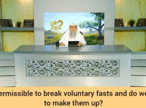 Is it permissible to break a voluntary fast & do we need to make them up?