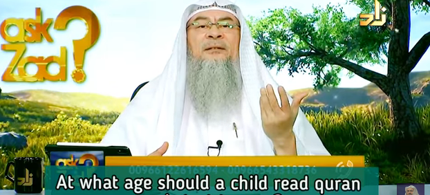 At what age should a child read the Quran & start to Pray?