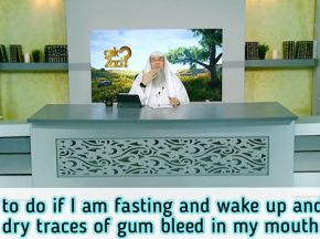 What to do if I am fasting and wake up and find dry traces of gum bleed in my mouth?