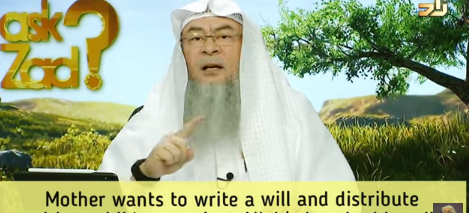 Mother wants to write a Will & distribute wealth to children against Allah's Law, is it valid?