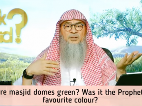 Why are masjid domes green, was green Prophet's favourite color?