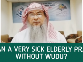 ​Can a very old & sick person pray without wudu?