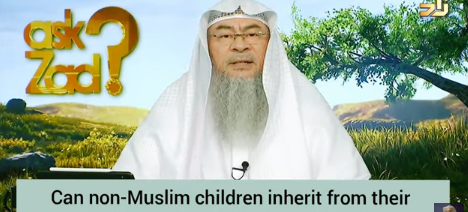 Can non Muslim children inherit from their deceased Muslim parents who didn't write a will