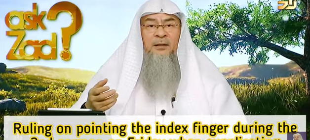 ​Ruling on Imam pointing index finger when making dua in 2nd khutbah of Friday Prayer?