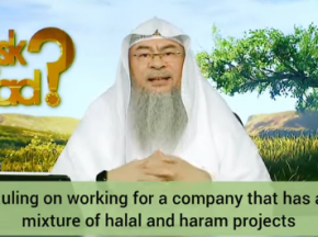 Ruling on working for a company that has a mixture of halal & haram projects