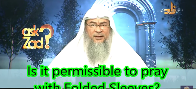 Is it permissible to pray with folded sleeves?