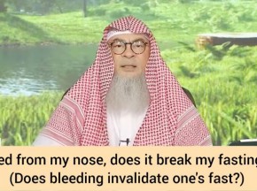 Does nose bleeding invalidate my wudu & fasting?