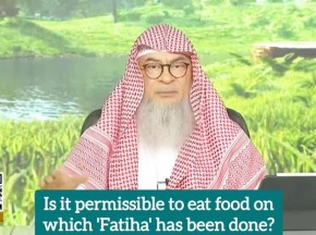 Is it permissible to eat food on which Fatiha has been done?