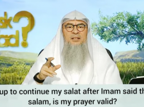 Stood up to continue my prayer after imam said the first salam, is my prayer valid?