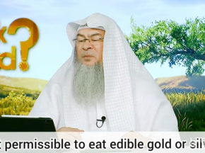 Is it permissible to eat edible gold or silver foil found on sweets etc?