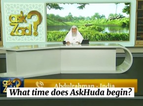 What day & time does Ask Huda come (Dr Muhammad Salah)