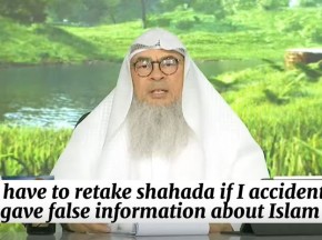 Do I have to redo Shahada if I unintentionally gave wrong information about a ruling
