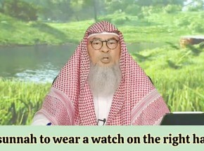Is it sunnah to wear the watch on the right hand? #Assim