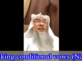 Making conditional vow (Nadhr)