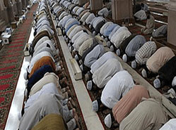 Multiple Congregations in the Same Mosque because of Limited Space