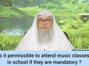 Is it permissible to attend music 🎶 classes in school if they are mandatory?