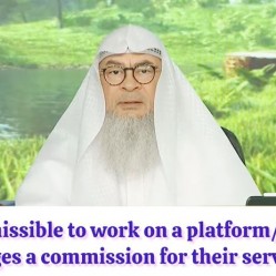 I get clients through an app or platform online & they charge tax, is it sinful to work through them