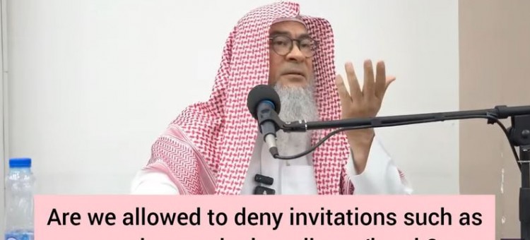 Are we allowed to deny invitation, such as wedding, aqeeqah or dinner / lunch