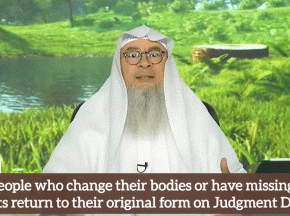 Will people with missing body parts return to the original form on day of judgement?